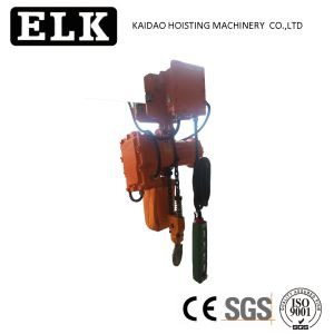 1 tonelada - 5 toneladas a prueba de explosiones cadena polipasto con carretilla eléctrica